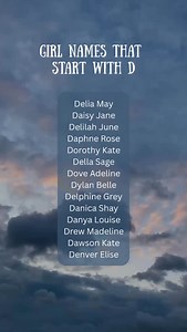 Girl names that start with D 🩷 #babygirlnames #babynames #girlnames #nameideas | Names by Kemmer