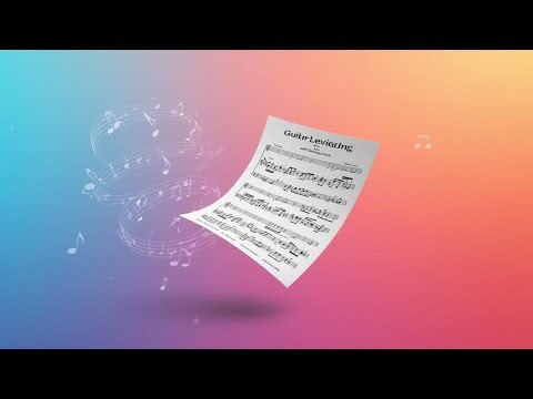 Levitating - Guitar sheet music with backing track