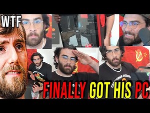 HasanAbi having the hardest time unpacking his new pc from Linus Tech Tips