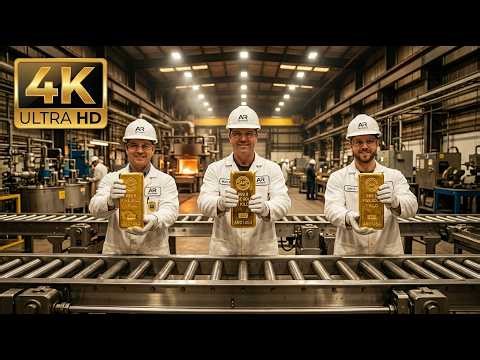 Raw Mining Ore to Pure 24K Gold Bars — Inside America's Most Secretive Refinery (Full Process)