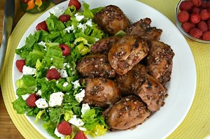 Raspberry Balsamic Baked Chicken
