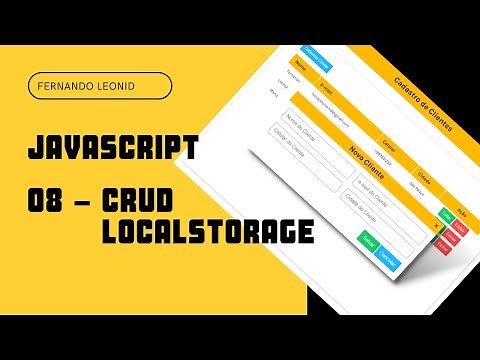 Mini projetos javascript (Iniciantes) - 08 CRUD Completo
