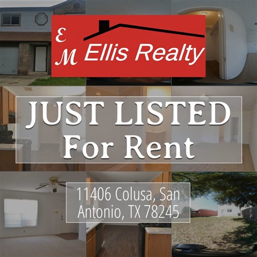 E M Ellis Realty on Instagram: "Discover your new home at 11406 Colusa. This 2-story home offers 3 bedrooms, 1.5 bathrooms, and a 1-car garage. The spacious floor plan creates an inviting atmosphere. All bedrooms are upstairs. Enjoy outdoor living in the expansive backyard. This home boasts a central location, offering quick access to Lackland AFB, SeaWorld, schools, shopping, and restaurants. Small dogs only, no cats. $100 nonrefundable pet fee and $25 monthly pet rent. Zoned to Southwest ISD.