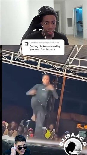 Getting slammed by your own foot is crazy