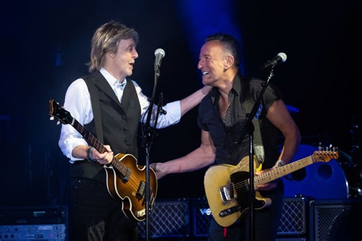 Paul McCartney Joined Bruce Springsteen in Liverpool, England