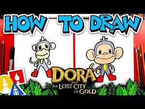 How To Draw Boots From Dora And The Lost City Of Gold - Videos For Kids