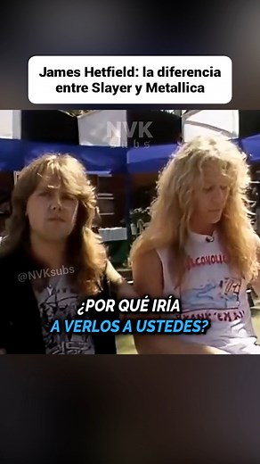 446K views · 5.8K reactions | James Hetfield: Por qué ir a ver a METALLICA en vez de a SLAYER Entrevista de 1985. #metallica #slayer #jameshetfield #larsulrich #thrashmetal #heavymetal #metal #rocklegends #rockhistory #metalhistory #historiadelrock #historiadelmetal #rocksubtitulado #metalsubtitulado #nvksubs | NVK subs | Facebook