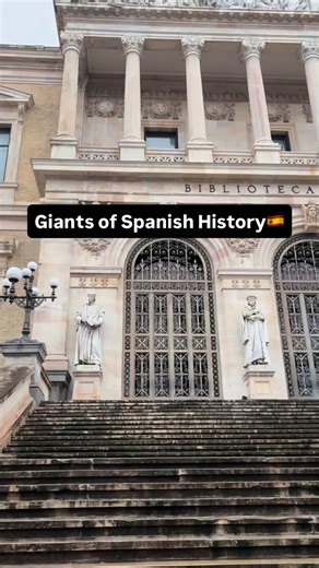 Eagle Empire | 📚 Great Spaniards in Front of the National Library of Madrid In front of the majestic building of the Biblioteca Nacional de España in... | Instagram