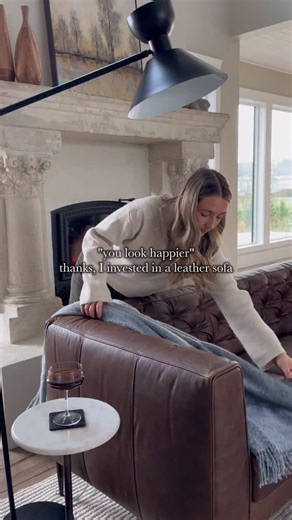 6.5K views · 26 reactions | Proof that retail therapy works  Save up to 15% off leather and faux leather, shop in-store and online at urbanbarn.com #livingroominspo #homestyle #fallaesthetic | Urban Barn | Facebook