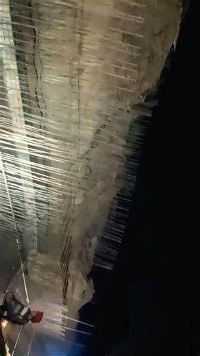 Putzmeister Boom pump night concrete tenel#boompump