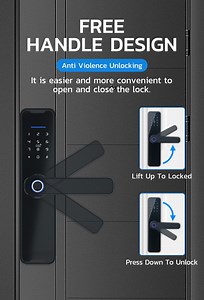 [Hot Item] Advanced Smart Door Lock Featuring Fingerprint Recognition and WiFi Access