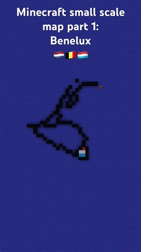 Minecraft small scale map part 1: Benelux #minecraft