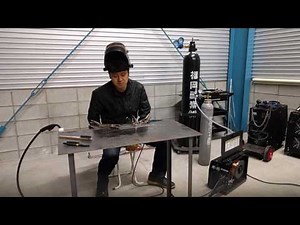 半自動溶接機WT-MIG160で厚み0.8mmの薄板を混合ガス溶接