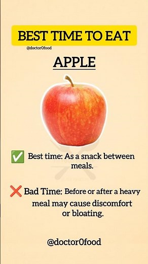 Best Time To Eat Apple | Bad Time To Eat Apple | #healthyeating #healthylifestyle