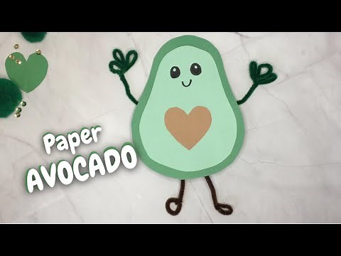 Avocado craft (with Template)