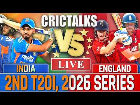 🔴 LIVE: IND Vs ENG, 2nd T20I, 2026 Series Live Cricket Score Commentary, 2nd Inn Live Match Today