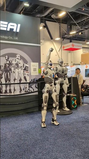 Boxer Robot at CES 2026! #ces #ces2026 #robot #ai #robotics #tech #technology #fighting #lasvegas