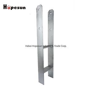 [Hot Item] High Strength Post Anchor H-Form/Powder Coated H Form Pole Anchor Post Support /H Style Post Support