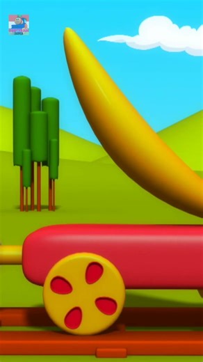 Bob the Train Learn Fruit, बॉब द ट्रेन लर्न फ्रूट #shorts #educationalvideo #kidsrhymes #learning