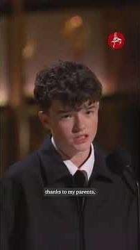 Adolescence star Owen Cooper, 15, makes history at Emmys as he becomes youngest-ever male winner