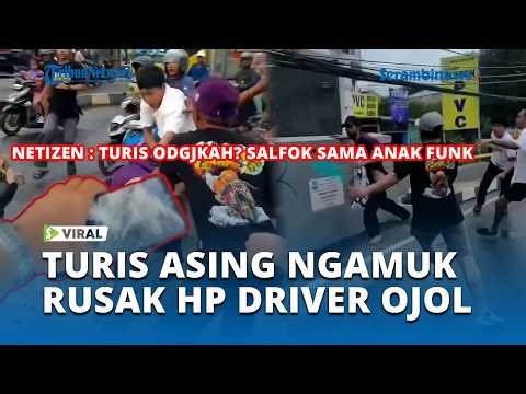 Foreign Tourists Go on a Rampage in Ciledug, Destroying an Online Motorcycle Taxi Driver's Phone ...