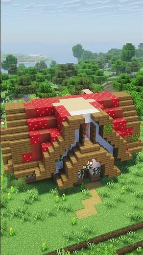 Minecraft EASY Mushroom House #minecraft