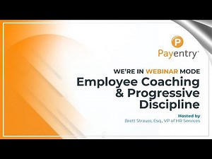 Employee Coaching & Progressive Discipline [Webinar]