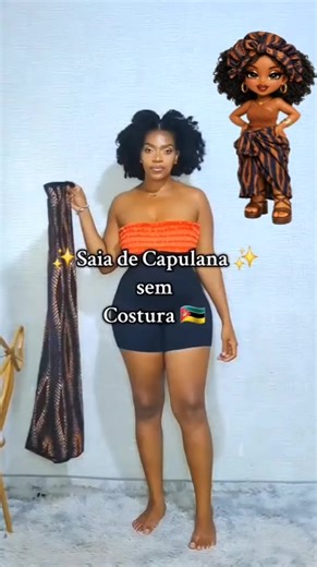 Saia de Capulana sem Costura. .. #diy #Capulana #ModaAfricana #LooksComCapulana #zemujadelfina