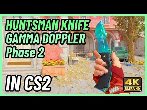 ★ CS2 Huntsman Knife Gamma Doppler (Phase 2) | CS2 Knife In-Game Showcase [4K]