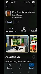 How to download Minecraft Security Mod for MCPE #minecraft #shorts