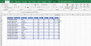2019-Working with Excel Tables