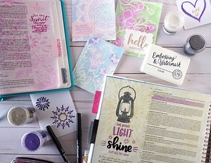 3 Heat Embossing Techniques for Card Making and Bible Journaling | Divine Creative Love