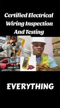 Certified Electrical Wiring Inspection and Testing #ElectricalInspection