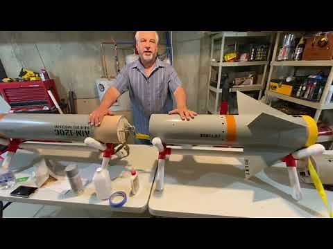 High power model rocket AMRAAM