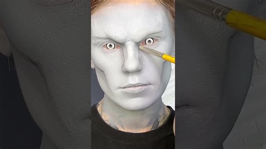 Kisame Hoshigaki cosplay makeup from Naruto anime