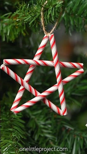 Paper Straw Stars ⭐️ 🎄⭐️