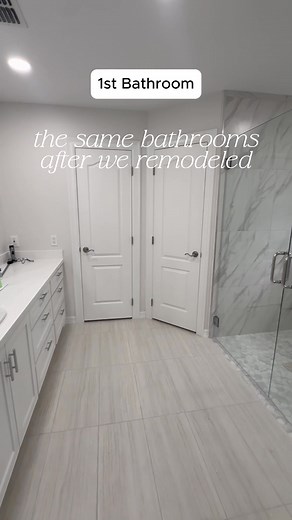 A dream bathroom makeover! We did an incredible transformation of 2 bathrooms. We took it from a dated and drab bathroom into updated and elevated modern bathrooms! If you don't like your kitchen or bathroom, let us help you change it! Learn more at cqrkitchenandbath.com or call (956) 207-4175 #cqrkitchenandbath #rgv #mcallentx #missiontx #edinburgtx #homerenovation #homeremodel | CQR Kitchen & Bath Remodeling Specialist | Facebook