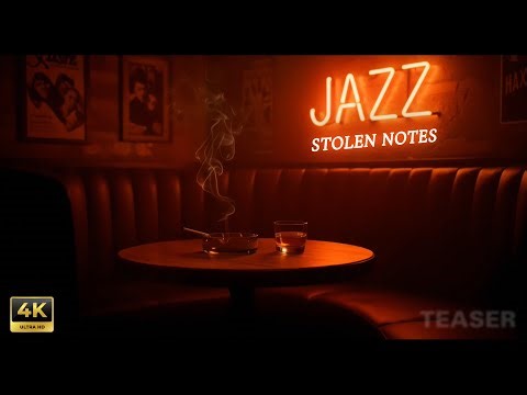 (4K) JAZZ Stolen Notes — Velvet Noir Jazz Manifesto | 1940s Smoke & Neon