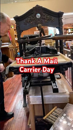 Printing a 1930s mailman for National Thank A Mail Carrier Day (February 4)