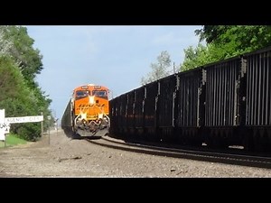 Radio Chatter and Two BNSF Coal Trains Meet