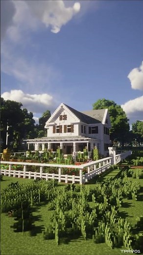 🎬 SUBURBAN FAMILY FARMHOUSE ⛏️ #minecraft #patreoncreator #minecraftbuilding