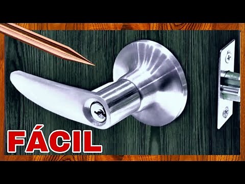 How to INSTALL, CHANGE, REMOVE, DISASSEMBLE OR REMOVE a LOCK or PLATE from a WOODEN DOOR 🚪