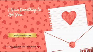 Valentinstag Vorschlag Präsentation | Romantische Canvas Love Slides | Bearbeitbare Überraschungsvorlage - Etsy.de