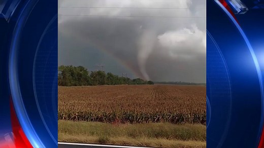 660K views · 1K reactions | KANSAS TORNADO: An awesome sight Thursday afternoon just west of Abilene, Kansas. A tornado touched down in a farm field. It's image was caught amid the backdrop of a rainbow. No injuries were reported and only minor damage to an outbuilding was reported. Courtesy: Jeremy_The_VA / Instagram | FOX 5 Atlanta | Facebook