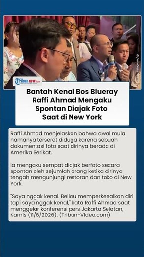 Raffi Ahmad Denies Knowing the Blueray Boss, Claims He Was Only Invited to a Photo Shoot in New Y...