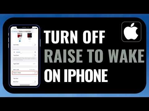 How to Turn Off “Raise to Wake” on iPhone – iOS Settings Guide