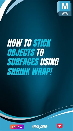 MB_Cre8 | 2D/3D Artist | How to "Shrink Wrap the Objects" in Maya! Creating Low Poly Assets for Games – Pro Tips & Full Workflow! Want to create stunning low... | Instagram