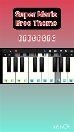 Super Mario Bros Theme Piano Tutorial #viral #viralvideo #viralreels #viralshorts #video #shorts