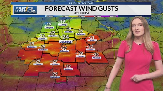 Weather aware: Strong storms possible Sunday morning for Alabama and Georgia