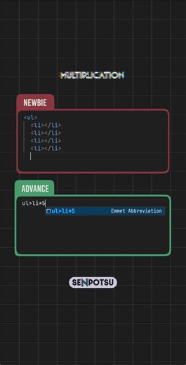 Advance vs Manual | Junior vs Senior | Web Development | HTML Tips | HTML Multiplication
